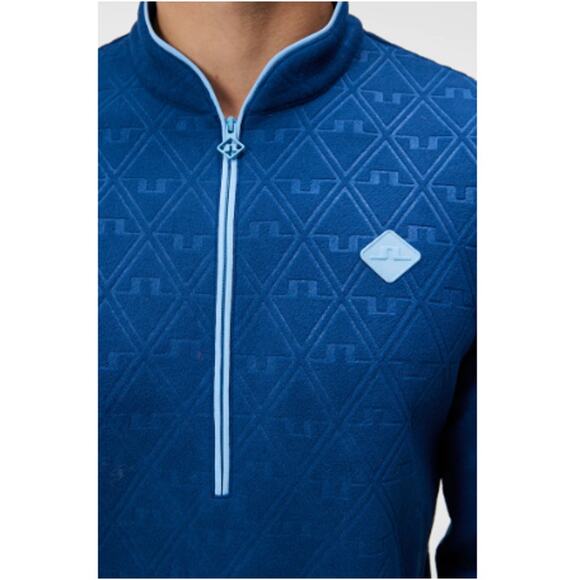 J.Lindeberg Estate Blue Drumstick Mid Layer Sweater XL - Picture 13 of 14